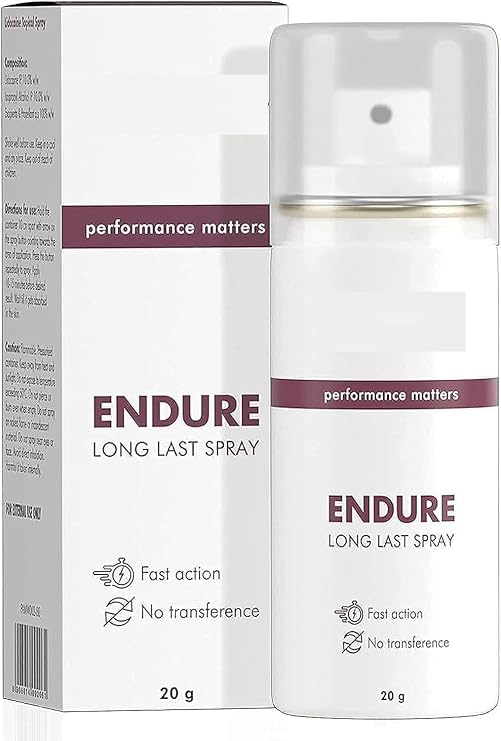 Endure Long Last Spray for Men | Safe & Effective | Pack of 1 | 20 Grams
