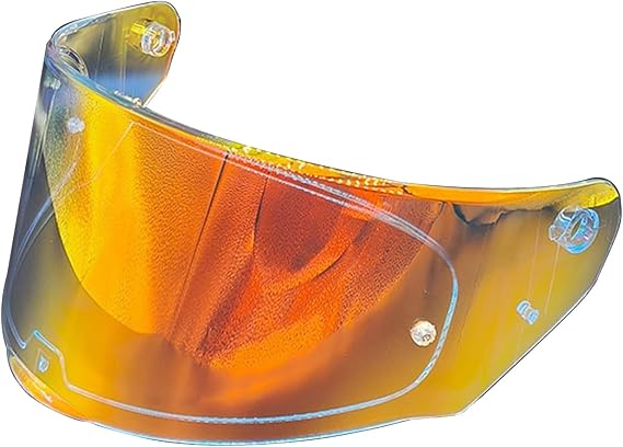 for Assault/Rapid/Stream Helmets Visor Open Face Shield Visor for FF320/328/353/800 Helmets Outer Shield Motorcycle Visor (Revo Clear Red)
