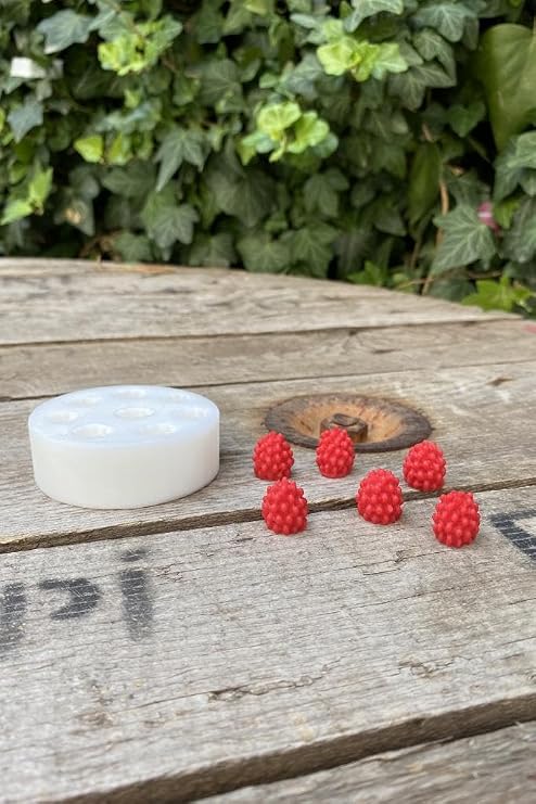 Rufus Concept Ahududu Sekizli Mum Kalıbı (Silikon) (1,4 x 1,4 x 1,5 cm) (Küçük Süsleme Kalıbı) 1 Adet