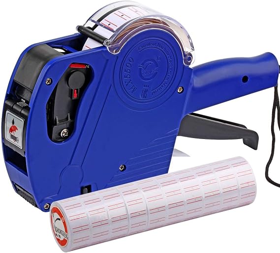 MX5500 EOS Blue 8 Digits Pricing Gun Kit with 7,000 Labels & Spare Ink