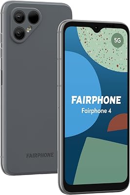 Fairphone 4 Dual-SIM 256GB ROM  8GB RAM GSM Only | No CDMA Factory Unlocked 5G Smartphone Grey - International Version
