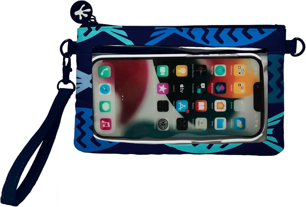 geckobrands Mobile Phone Pouch Touchscreen Friendly with Wristlet & Crossbody Strap
