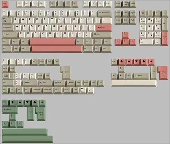 Fogruaden PBT Keycaps Set, Cherry Profile Custom Keycap for Mechanical Keyboard Keycaps(9009)