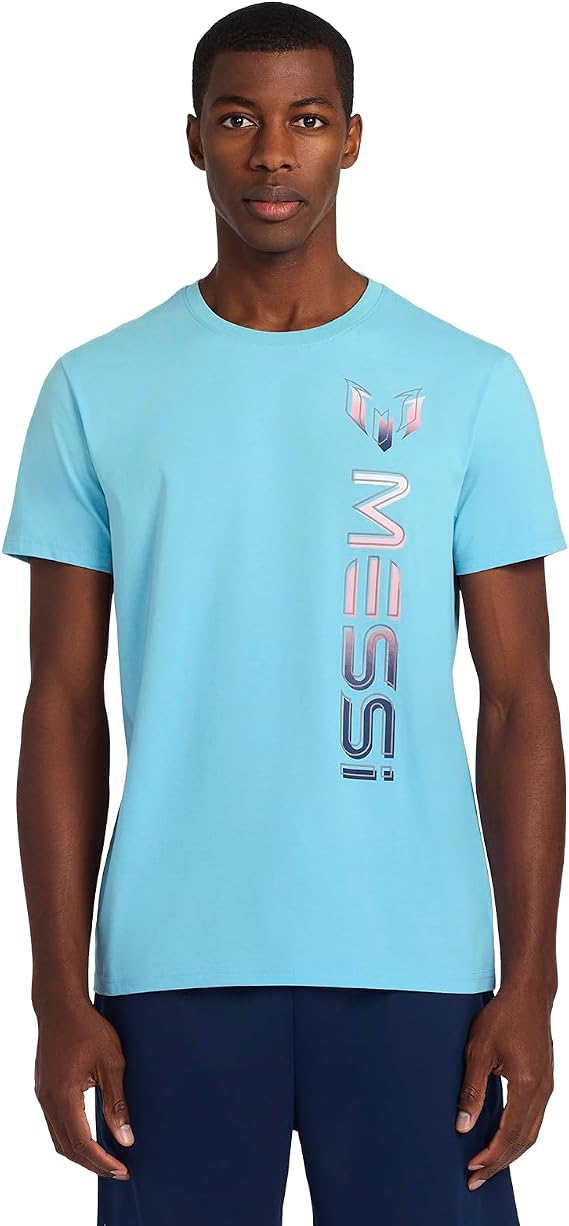 Messi Men's Logo Tee, Lifestyle Short Sleeve T-Shirt | Standard Fit with Graphic