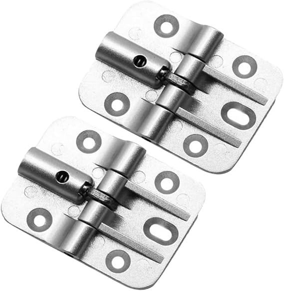 2 Pack Zinc Alloy Folding Table Hinges Adjustable Force 180 Degree