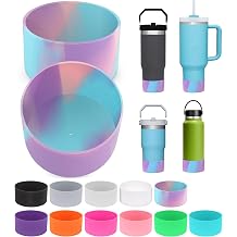 PICcircuit 2PCS Silicone Bottom Protectors for Stanley Quencher Adventure 40oz, Hydro Flask 12-24oz, Stanley Tumbler Accessories