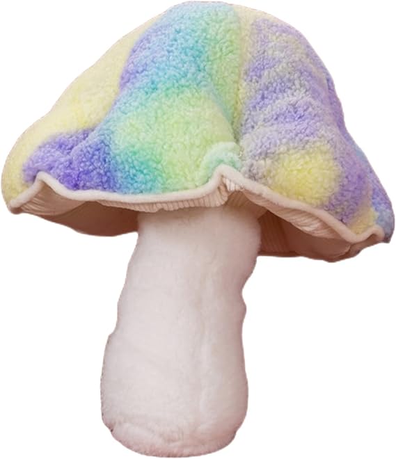 Mushroom Floor Pillow Sofa Cushion Home Decoration Reading Pillow (Purple, 32cm)