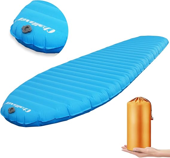 Ultralight Sleeping Pad for Camping, 74.8"x23.2" Camping Mat with Pump Sack Inflatable Sleeping Pads Compact for Camping Backpacking Hiking Traveling Tent