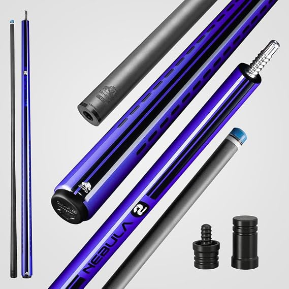 RHINO Nebula 2 Low Deflection Carbon Fiber Pool Cue -Wrapless