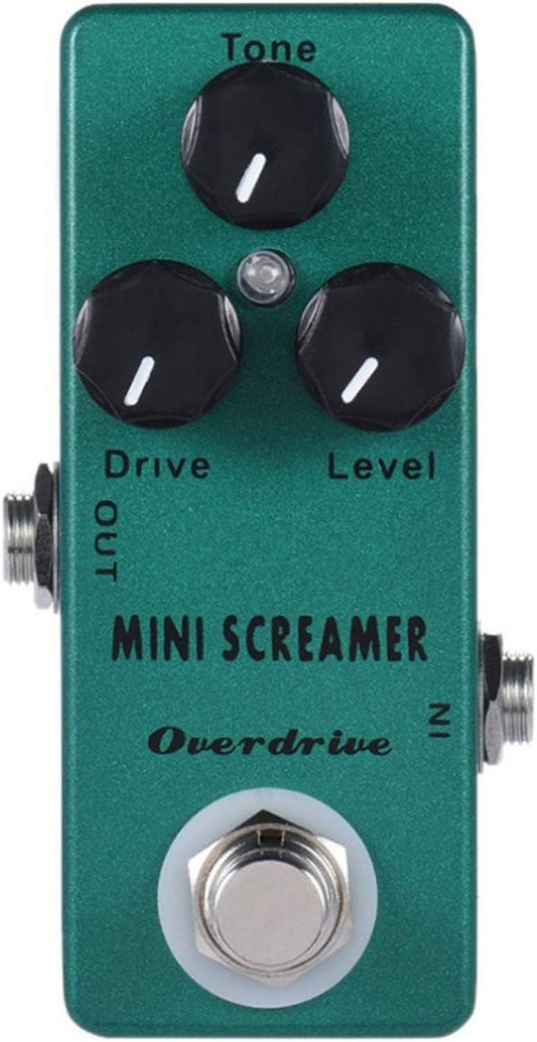 Mini Obsessive Overdrive Effect Pedal with True Bypass Switch