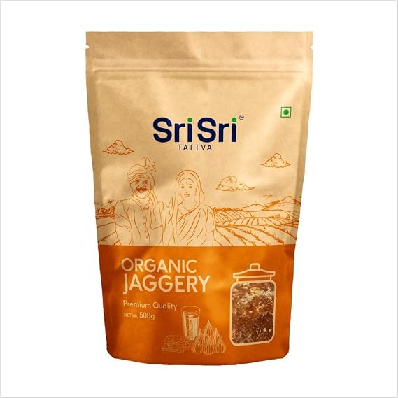 Sri Sri TATTVA shuddhta ka naam Organic Jaggery,500G (Powdered Form)