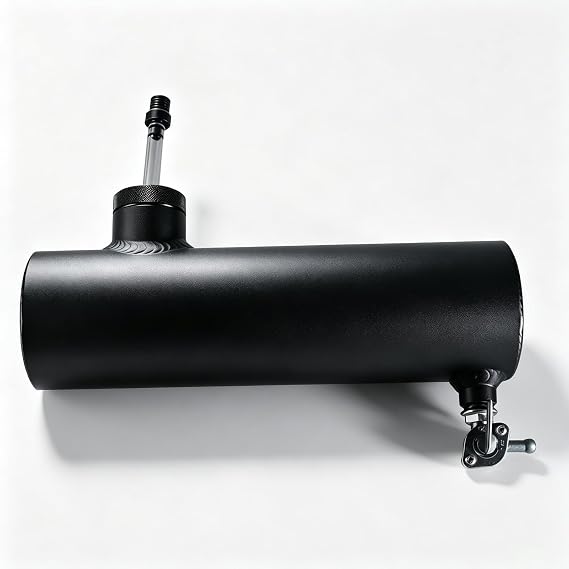 10" Gas Tank Aluminum Cylinder for Coleman CT200U BT200X Mini Bike Black | For Coleman Powersports CT200U BT200X CT200u-ex,For Predator 212cc 196cc/6.5HP Go Kart and Gas Mini Bike