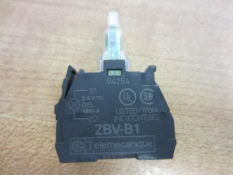 Telemecanique Zbv-B1 Contact Block Led 24V 22Mm Screw Clamp Terminal Zbv-B1