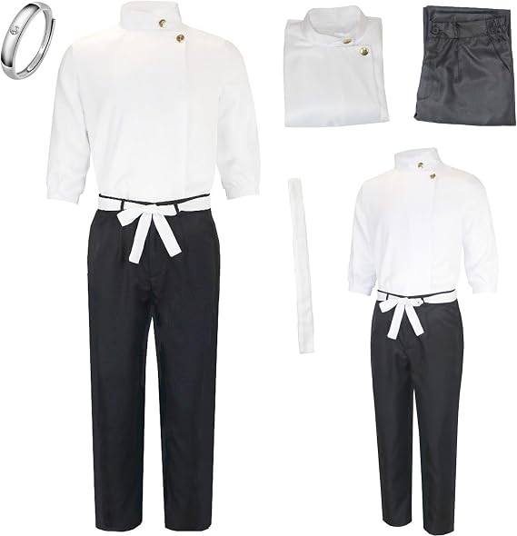 Yuta Okkotsu Cosplay White Full Set Party Suit Halloween