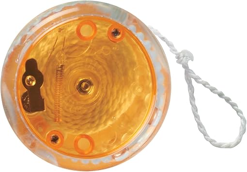 Light Up Yo-Yo Add Customized with Text Name or Personalized Image $1.77 Each -Sold in Pack of 300 - Translucent Orange