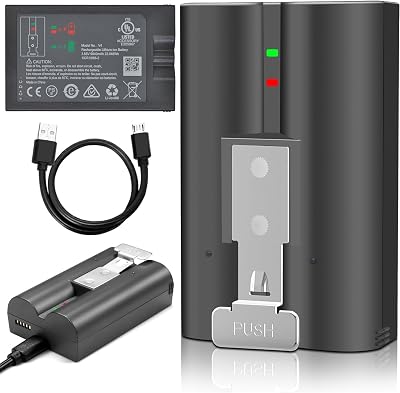 1 Pack Battery V4 Battery for Ring Video Doorbell Camera 2 3 4 Spotlight Rechargeable Upgraded Batteries Indoor and Outdoor 3.65V 6040mAh22.046Wh