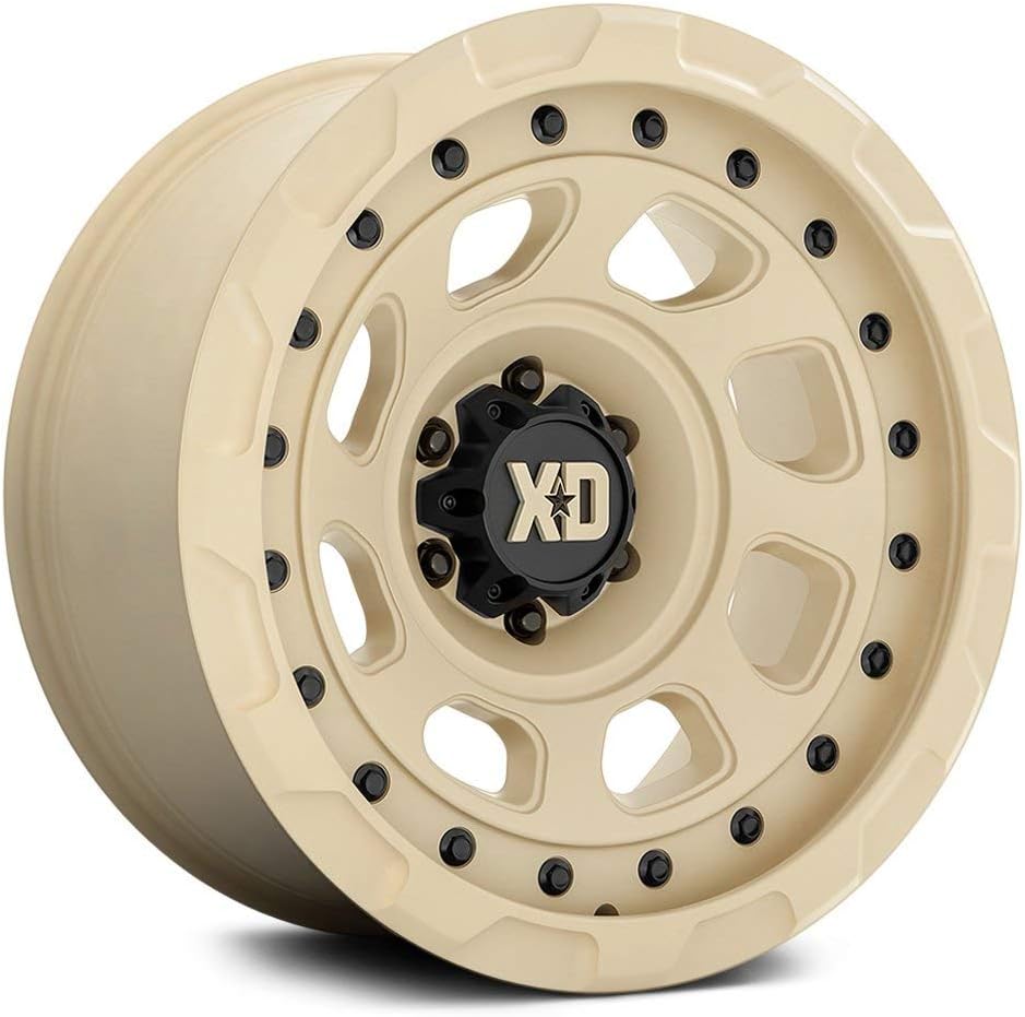 XD Series XD861 STORM Custom Wheel - 17x9, 0 Offset, 5x127 Bolt Pattern, 71.5mm Hub - Sand Rim
