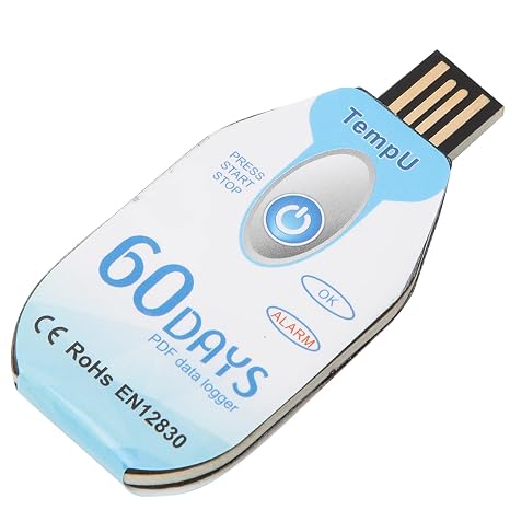 KIMISS Temperature Data Logger Single Use PDF Report USB Port 10000 Points Temperature Data Logger, KIMISSsnyg23iade