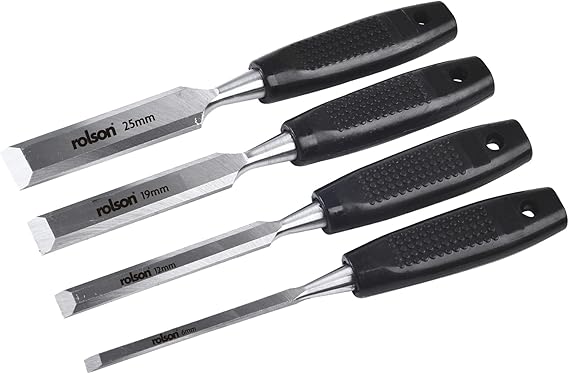 Rolson 56159 Wood Chisel Set - 4 Pieces