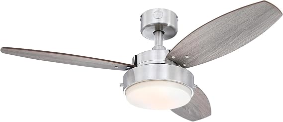 Westinghouse Alloy LED Ceiling Fan with Light, 42-Inch, Brushed Nickel