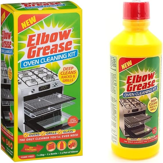 Elbow Grease Oven Cleaning Kit (500ml) Contains Bag, Bottle & Gloves