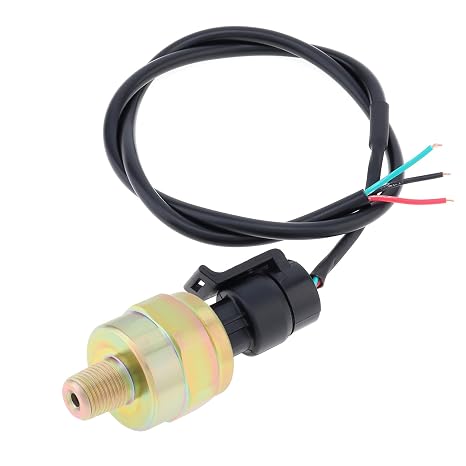 1/8 NPT 0-100 Psi Oil Fuel Pressure Sensor Transducer Sender with Harness Kit