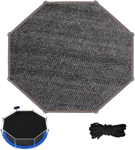 Trampoline Shade Net for 6FT 8FT 10FT 12FT 14FT Round Trampoline Breathable Sunshade Cover for Backyard Playground