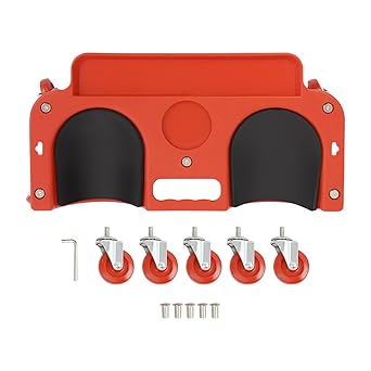Rolling Knee Pad with 5 Swivel Castors - Sponge Cushioned, Movable Knee Dolly with Tool Tray, for Construction and Gardening, Protect Knees, Boost Efficiency, 20.08 * 5.51 in