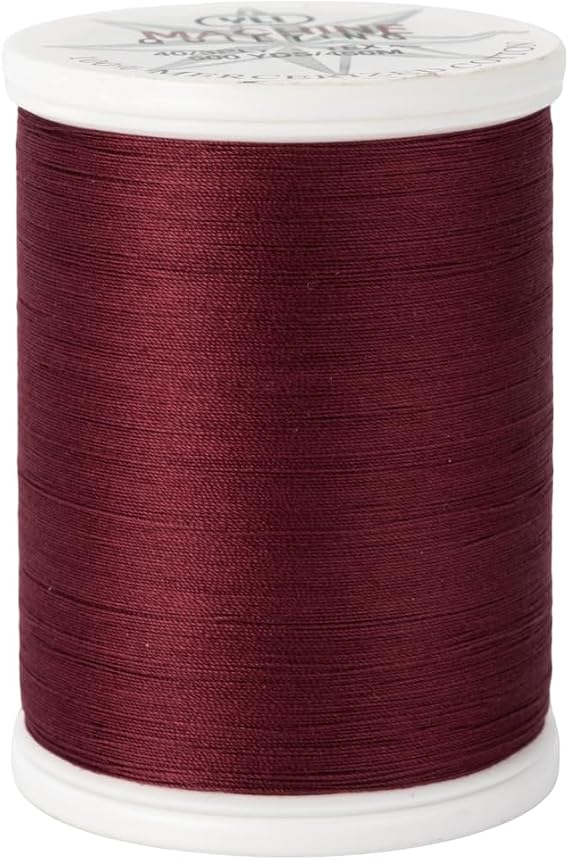 YLI Machine Quilting Thread - 40 wt. Extra-Long Staple Cotton Thread 500 yd Spool - Designed for Quilting - Cabernet