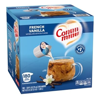 Coffee Creamer Liquid Creamer Singles, French Vanilla, 180 ct.