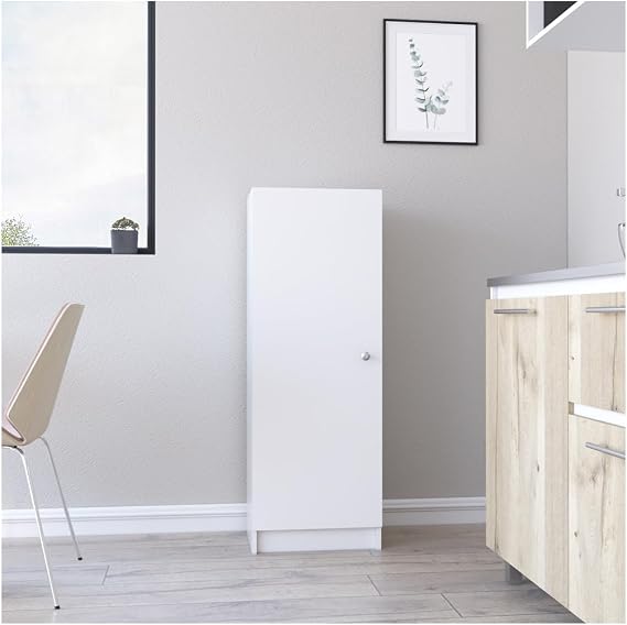 Pantry Miami, Single Door Cabinet - White