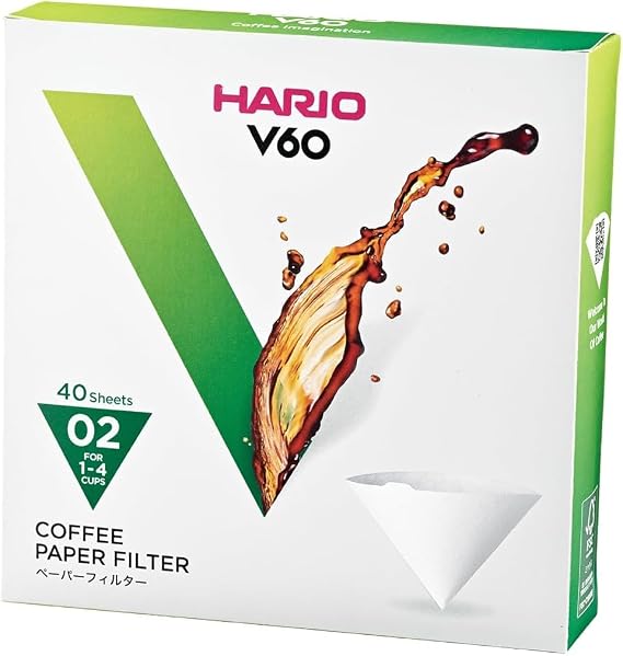 Hario V60 02 Dripper Filter (40 Pieces)