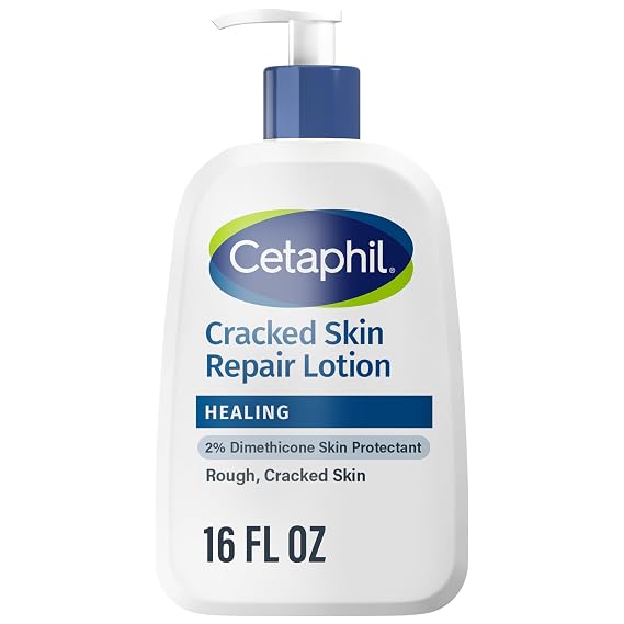 Cetaphil Cracked Skin Repair Body Lotion, Fragrance Free, 16oz