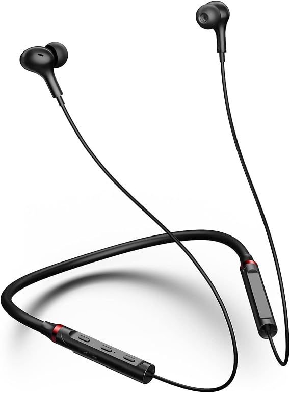 ASKUBSKU Neckband Bluetooth Headphone for Samsung S26 S25 Ultra S23, Black
