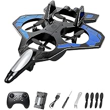 Foam Remote Control Airplanes, RC Planes with Light, RC Airplane Fighter Jet for Kids Adults 8-16, 360 Flip, Stunt Roll, Drones for Kids 8-12, Airplane Toy Gifts for Kids Boys