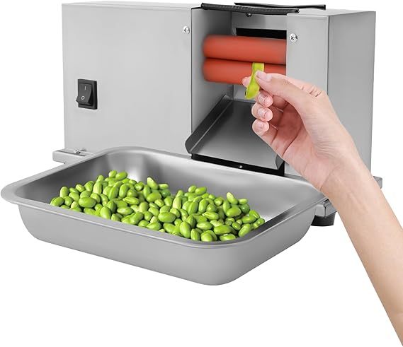 Pea Sheller Machine, 22.05Lbs/h Semi-automatic Bean Shelling Machine | Commercial 6 Gears Pea Peeler | 100Rpm Shelling Speed | for Farmers' Market, Restaurants, Greengrocer, Home