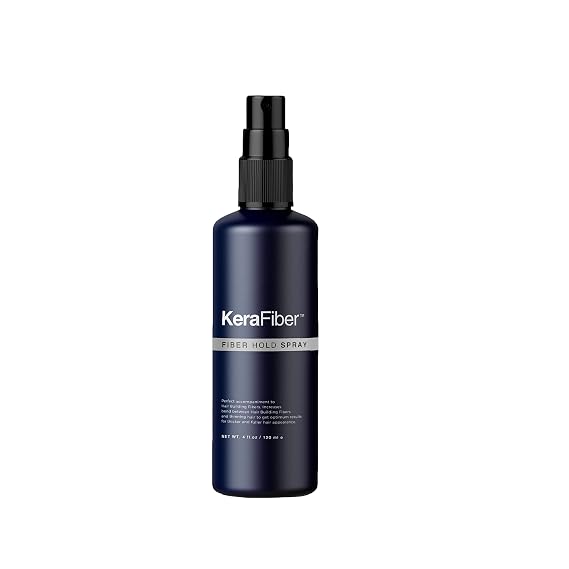 KeraFiber Fiber Hold Spray for Hair Building Fibers | Strengthens Bond between Hair Fibers and Existing Hair - 4 Fl Oz (Fiber Hold Spray)