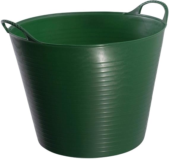 Red Gorilla Medium Flexible Plastic Tub, Toy Storage, Laundry, Gardening & More, 26 Liter6.8 Gallon, Green