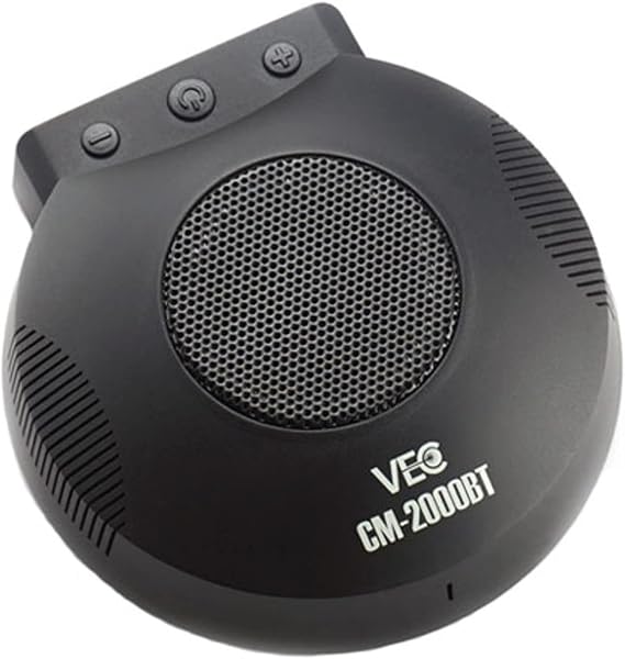 VEC CM-2000BT Bluetooth Desktop Conference Microphone/Speakerphone (9OZ, Black)