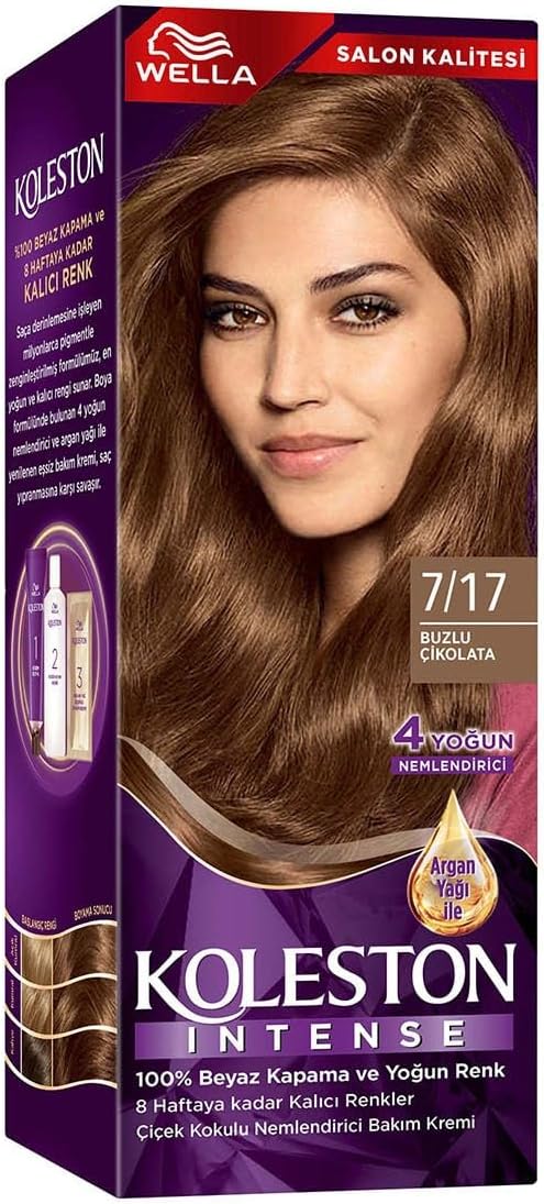 Wella Koleston Intense Hair Dye 717 Iced Chocolate - Living Room Quality