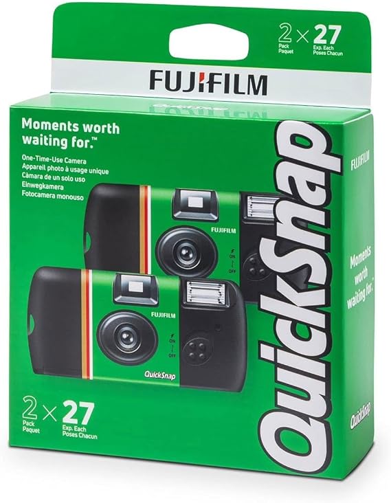 Fujifilm QuickSnap Flash 400 35mm Single-Use Disposable Camera with Flash, | For Parties, Travel & Everyday Snapshots