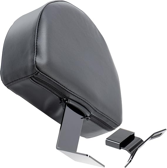 MoKitDora Driver Backrest Rider Back Rest PU Pad for Harley Softail Heritage FLSTC Fat Boy FLSTF 2007-2017