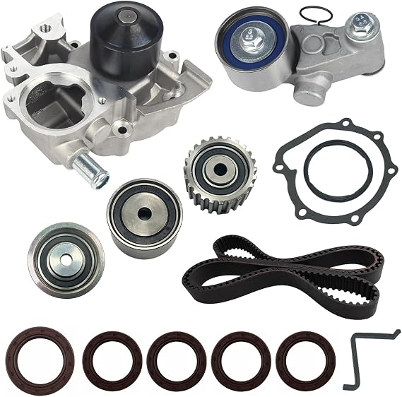 TKF-006 Engine Timing Belt Kit with Water Pump Compatible with 2006-2010 Subaru Forester,2006-2011 Impreza,2009-2012 Outback,2010-2012 Legacy 2.5L 16V H4 SOHC Replace TCK304 TCKWP304A