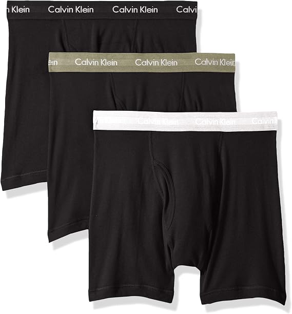 Calvin Klein Men's 100% Cotton Boxer Briefs