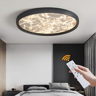 19inch Dimmable LED Ceiling Light Fixture, Creative Cloud Round Flush Mount Ceiling Lamp, 3000K-6000K, Modern Lighting Decorative for Kitchen, Living Room, Bedroom, Bathroom, Office, Hallway