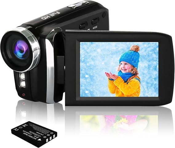 Video Camera Camcorder Full HD 2.7K 36.0 MP Vlogging Camera for YouTube TikTok 2.8 Inch LCD Screen Camcorders Camera for Kids,Teens,Students,Beginners,Elders