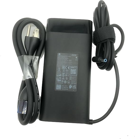 200W 10.3A Charger Compatible for HP Omen Pavilion 15 16 17 Gaming Laptop, ZBook Fury Create Studio Power 15 17 G3 G4 G5 G6 G7 G8 19.5V