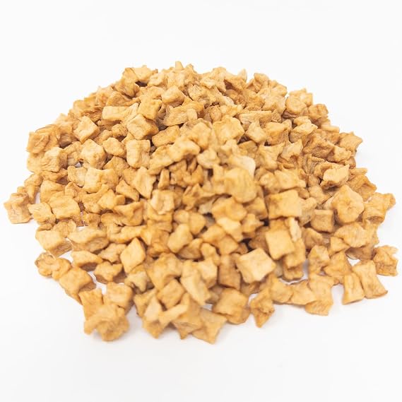NUTS U.S. - Dried Apple Dices | Freshly Peeled and Cored | No Added Sugar | Chewy Texture | Non-GMO | Packed in a Resealable Bag (1 LB)