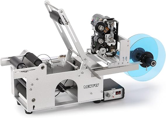 NEWTRY Automatic Round Bottle Labeling Machine with Date Printing Machine