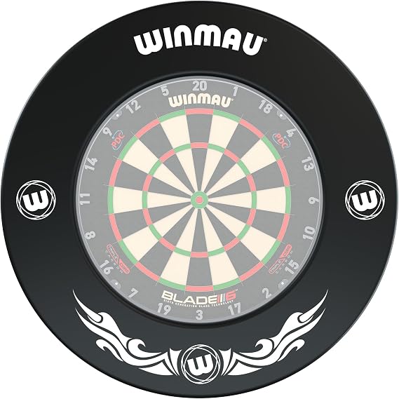 WINMAU Dartboard Surround Ring Xtreme/Outshot/MvG - extra starker Schutzring & Wandprotektor für Dartscheibe widerstandsfähiges Dart Surround Zubehör professionell Design-Editionen mehrere Farben